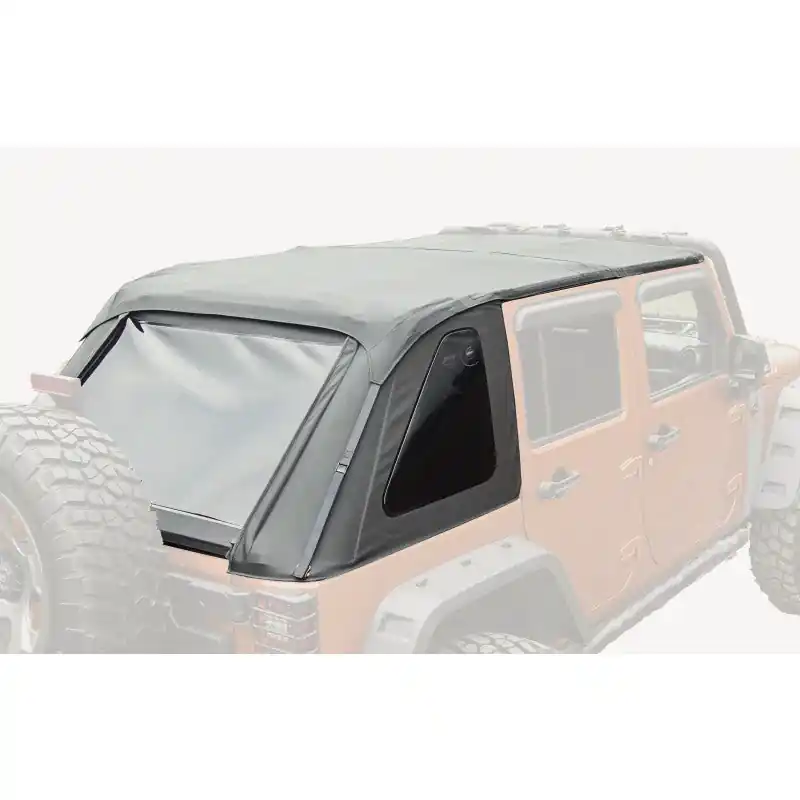 Rugged Ridge Bowless Soft Top Black Diamond 4-Door 07-18 Jeep Wrangler JK Mega Sale