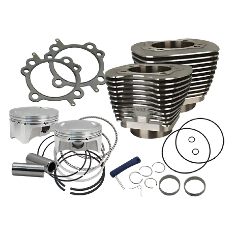 Cheap S&S Cycle 07-17 BT 107in Bolt-In Big Bore Kit - Wrinkle Black