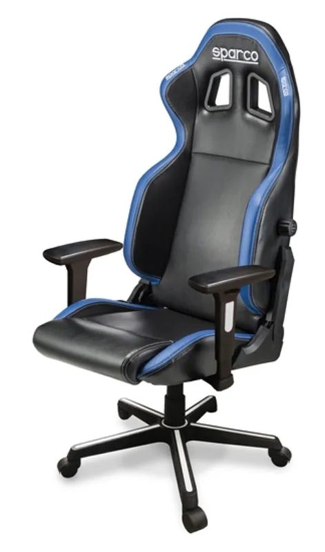 Sparco Game Chair ICON BLK/BLU Handmade