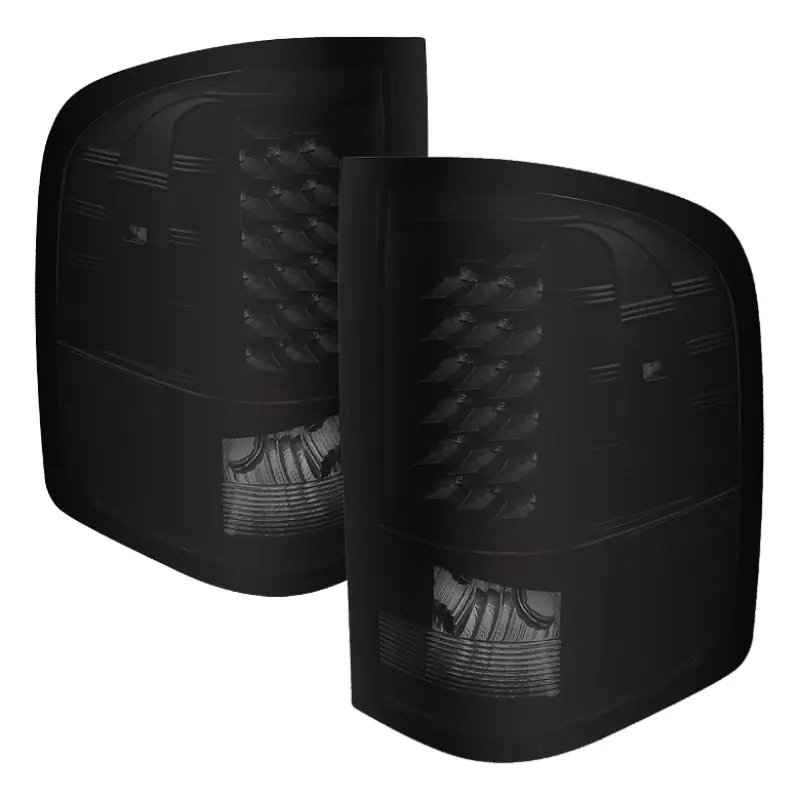 Clearance Xtune Chevy Silverado 07-13 LED Tail Lights Black Smoke ALT-JH-CS07-LED-BKSM