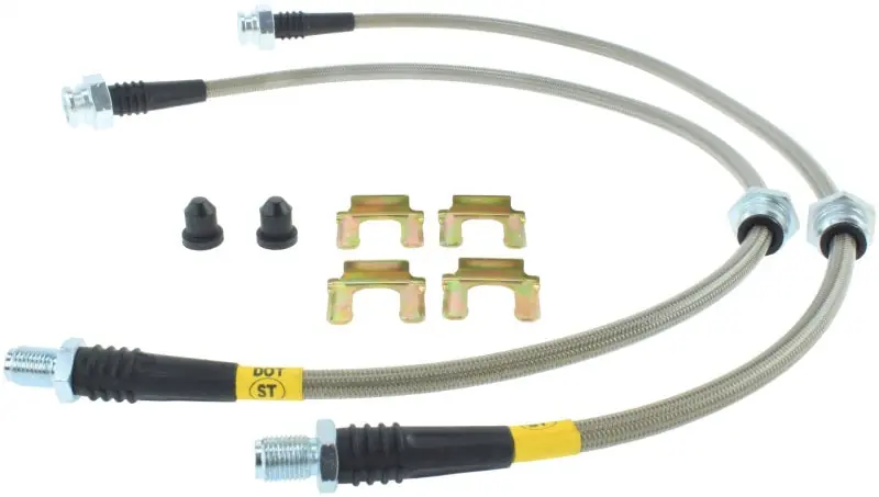 Affordable StopTech 89-98 Nissan 240SX (5 Lug w/ 300ZX Upgrade) Front Stainless Steel Brake Lines